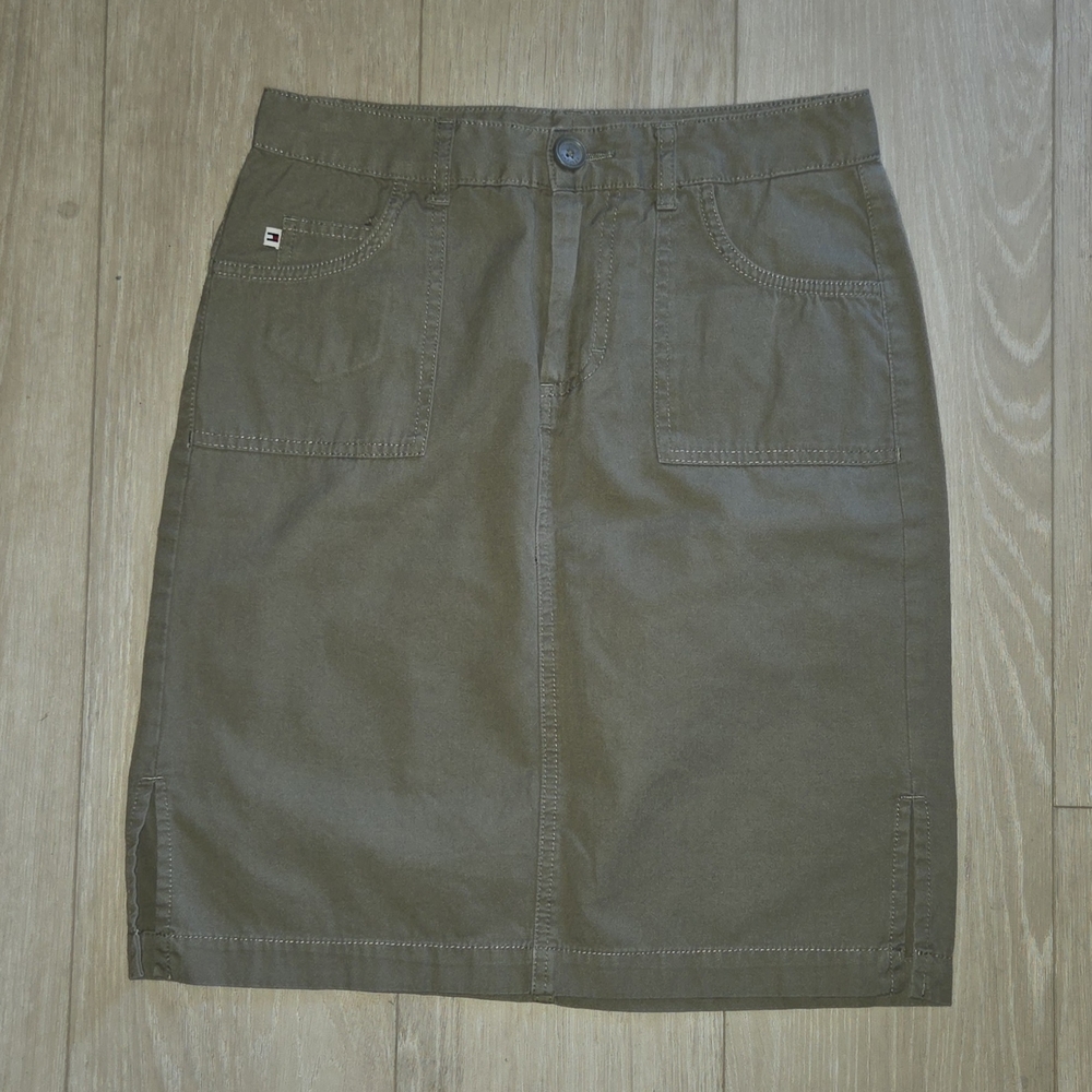 Tommy Hilfiger Dark Green Pencil Skirt